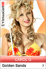 Dirty Desktop Stripper Images of VirtuaGirl Carol G - Golden Sands