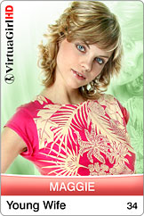 Dirty Desktop Stripper Photos of VirtuaGirl Maggie - Young Wife
