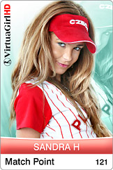 Dirty Desktop Stripper Set of VirtuaGirl Sandra H - Match Point