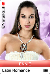 Dirty Desktop Stripper Preview of VirtuaGirl Ennie - Latin Romance