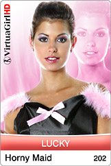 Dirty Desktop Stripper Pictures of VirtuaGirl Lucky - Horny Maid