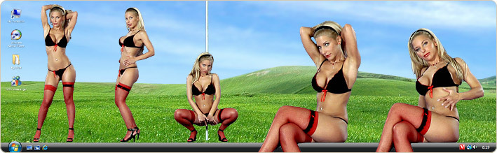 Download VirtualGirl HD to Watch Blonde Stripper Sendy Silver Get Naked in Stocking Passion