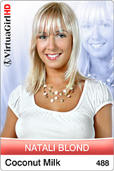 Dirty Desktop Stripper .jpgs of VirtuaGirl Natali Blond - Coconut Milk