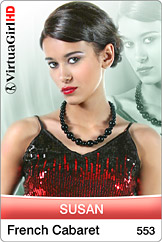 Dirty Desktop Stripper Images of VirtuaGirl Susan - French Cabaret