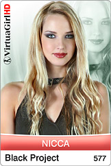Dirty Desktop Stripper Pics of VirtuaGirl Nicca - Black Project