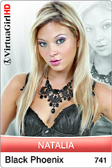 Dirty Desktop Stripper .jpgs of VirtuaGirl Natalia - Black Phoenix