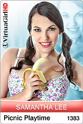 Dirty Desktop Stripper Gallery of VirtuaGirl Samantha Lee - Picnic Playtime