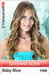 Dirty Desktop Stripper Preview of VirtuaGirl Cayenne Klein - Baby Blue