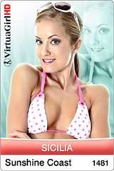 Dirty Desktop Stripper Teaser of VirtuaGirl Sicilia - Sunshine Coast