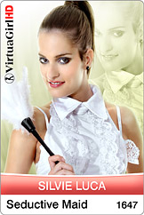 Dirty Desktop Stripper Collection of VirtuaGirl Silvie Luca - Seductive Maid