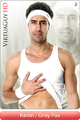 Dirty Desktop Gay Stripper Pictures of VirtuaGuy Model Kerim - Grey Fox